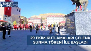 29 Ekim Kutlamaları Çelenk Sunma Töreni İle Başladı