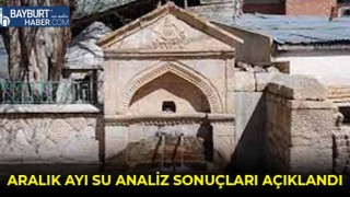 Aralık Ayı Su Analiz Sonuçları Açıklandı