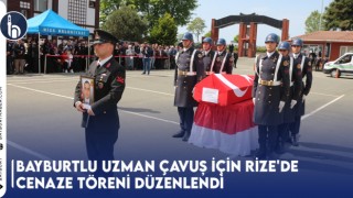 Bayburtlu Uzman Çavuş İçin Rize'de Cenaze Töreni Düzenlendi