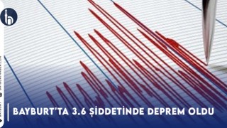 Bayburt'ta 3.6 Şiddetinde Deprem Oldu