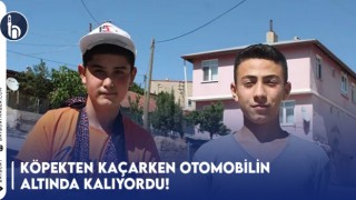 Köpekten Kaçarken Otomobilin Altında Kalıyordu!