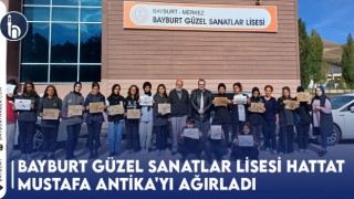 Bayburt Güzel Sanatlar Lisesi Hattat Mustafa Antika'yı Ağırladı