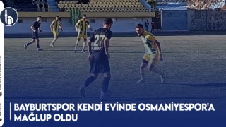 BayburtSpor Kendi Evinde Osmaniyespor'a Mağlup Oldu