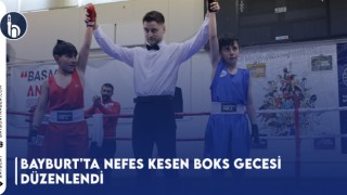 Bayburt'ta Nefes Kesen Boks Gecesi Düzenlendi