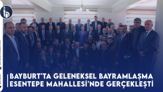 Bayburt'ta Geleneksel Bayramlaşma Esentepe Mahallesi'nde Gerçekleşti