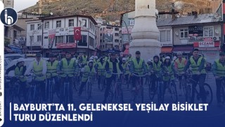 Bayburt'ta 11. Geleneksel Yeşilay Bisiklet Turu Düzenlendi