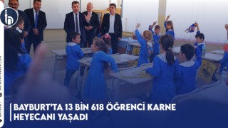 Bayburt’ta 13 Bin 618 Öğrenci Karne Heyecanı Yaşadı