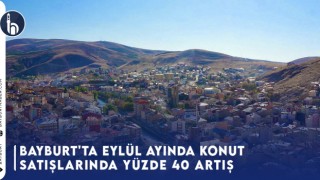 Bayburt'ta Eylül Ayında Konut Satışlarında Yüzde 40 Artış