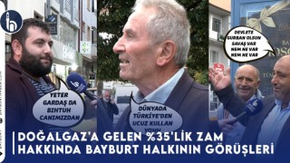 Doğalgaz'a Gelen %35'lik Zam Hakkında Bayburt Halkının Görüşleri!