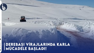 Dünyanın En Tehlikeli Yolu Derebaşı Virajlarında Karla Mücadele Başladı