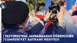 Yazyurdu’nda Jandarmadan Öğrencilere Cumhuriyet Bayramı Hediyesi