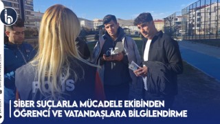 Siber Suçlarla Mücadele Ekibinden Öğrenci ve Vatandaşlara Bilgilendirme