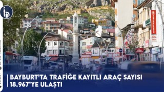 Bayburt’ta Trafiğe Kayıtlı Araç Sayısı 18.967’ye Ulaştı!