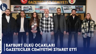 Bayburt Ülkü Ocakları Gazeteciler Cemiyetini Ziyaret Etti