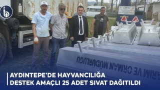 Bayburt'un Aydıntepe İlçesinde Hayvancılığa Destek Amaçlı 25 Adet Sıvat Dağıtıldı.