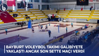 Bayburt Gençlik Merkezi Voleybol Takımı Galibiyete Yaklaştı Ancak Son Sette Maçı Verdi