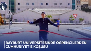 Bayburt Üniversitesinde Gençlerden Cumhuriyet Koşusu