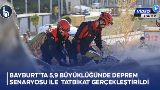 Bayburt’ta 5,9 Büyüklüğünde Deprem Senaryosu ile Tatbikat Gerçekleştirildi