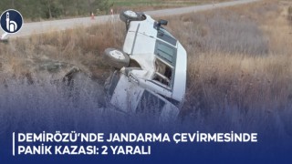 Demirözü’nde yaşlı sürücü jandarma çevirmesinde kazaya neden oldu: 2 yaralı