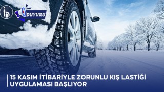 15 Kasım itibariyle Zorunlu Kış Lastiği Uygulaması Başlıyor