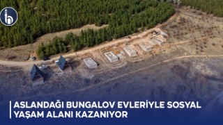Aslandağı Bungalov Evleriyle Sosyal Yaşam Alanı Kazanıyor