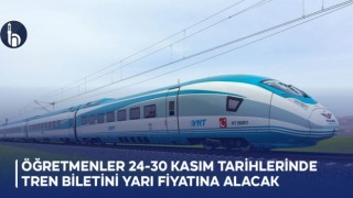 Öğretmenler 24-30 Kasım Tarihlerinde Tren Biletini Yarı Fiyatına Alacak