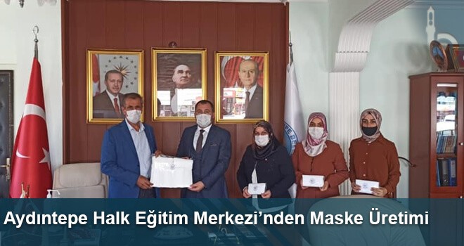 Aydıntepe Halk Eğitim Merkezi’nden Maske Üretimi