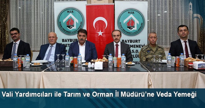 Vali Yardımcıları İle Tarım Ve Orman İl Müdürü Bayburt'a Veda Ediyor