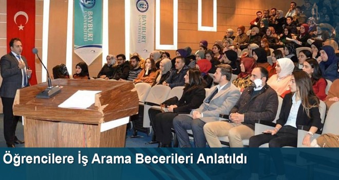 Öğrencilere İş Arama Becerileri Anlatıldı