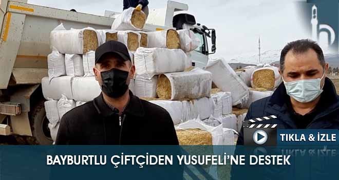 Bayburtlu Çiftçiden Yusufeli’ne Destek