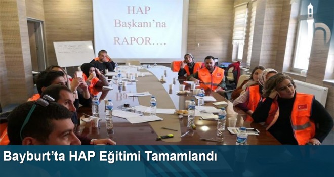 Bayburt’ta HAP eğitimi tamamlandı