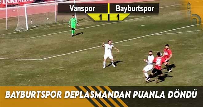 Bayburtspor Deplasmandan Puanla Döndü