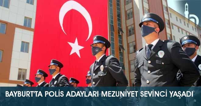 Bayburt'ta Polis Adayları Mezuniyet Sevinci Yaşadı