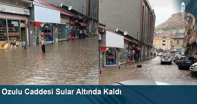 Ozulu Caddesi Sular Altında Kaldı