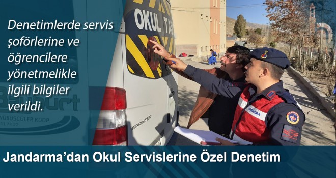 Jandarma’dan okul servislerine özel denetim