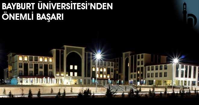 Bayburt Üniversitesi'nden Önemli Başarı