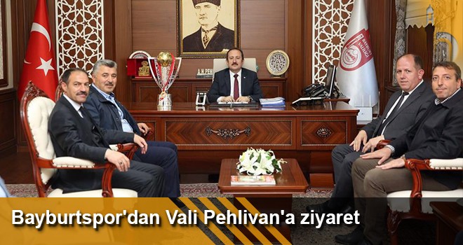 Bayburt İl Özel İdare Gençlik Ve Spor Kulübü Yönetimi Vali Ali Hamza Pehlivan’ı Ziyaret Etti.