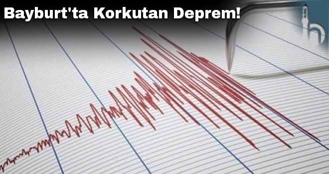 Bayburt'ta Korkutan Deprem!