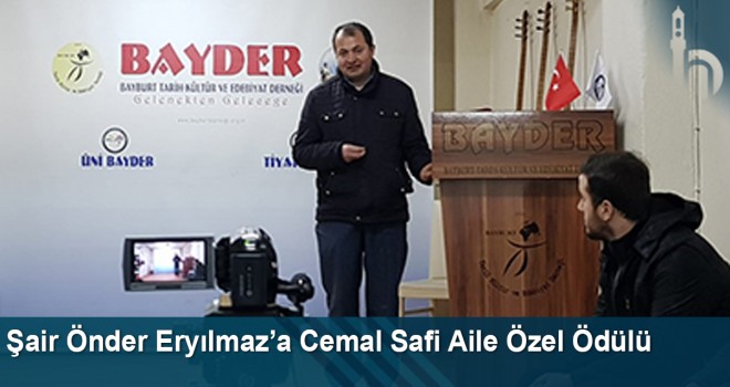 Şair Önder Eryılmaz’a Cemal Safi Aile Özel Ödülü