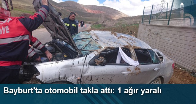 Otomobil Takla Attı: 1 Ağır Yaralı