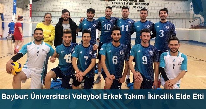 Bayburt Üniversitesi voleybol erkek takımı ikincilik elde etti