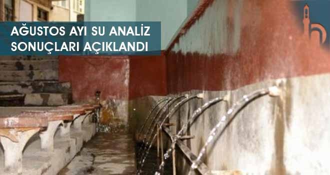 Ağustos Ayı Su Analiz Sonuçları Açıklandı