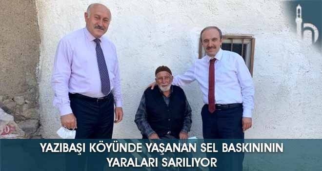 Yazıbaşı Köyünde Yaşanan Sel Baskınının Yaraları Sarılıyor