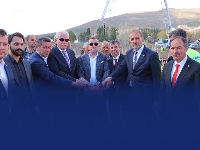 Bayburt'ta 38 Milyon Liralık Cirit Sahası İçin Temel Atma Töreni Yapıldı